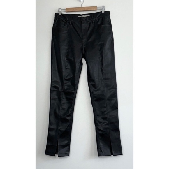 Hudson Barbara Beauty Vegan Leather Pants - Picture 3 of 9